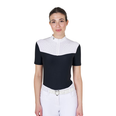 Bluza Cu Maneca Scurta Cu Strasuri Equestro 