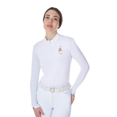 Bluza cu Maneca Lunga De Dama Pentru Competite Equestri X Fise 