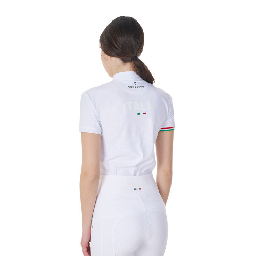 Tricou Polo Cu Fermoar De Dama Pentru Competite Equestro X Fise 