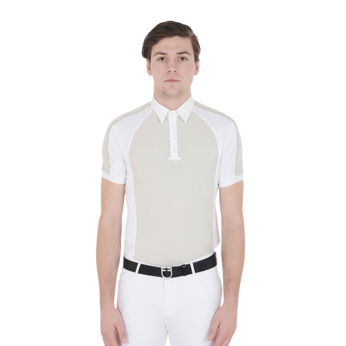 TRICOU PENTRU ECHITATIE POLO DE CONCOURS SLIM FIT CU PATRU NASTORI