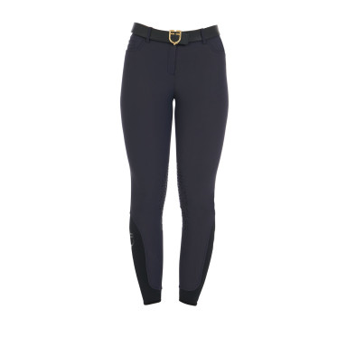 Pantaloni Zenda  Slim fit cu grip si logo Equestro 