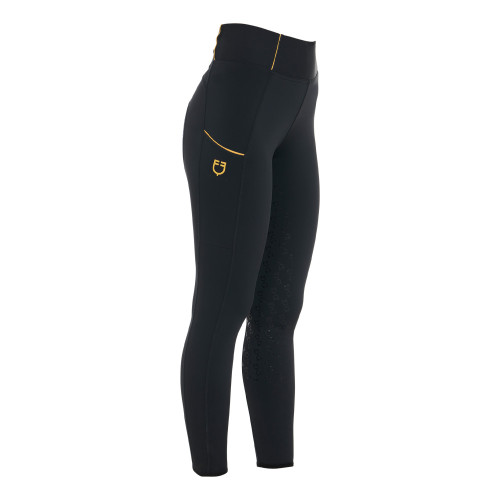 Pantaloni pentru echitatie Equestro Cu Logo Brodat 