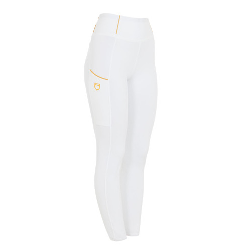 Pantaloni pentru echitatie Equestro Cu Logo Brodat 
