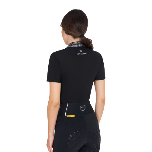 Tricou Polo De Antrenament Cu Strasuri Equestro 
