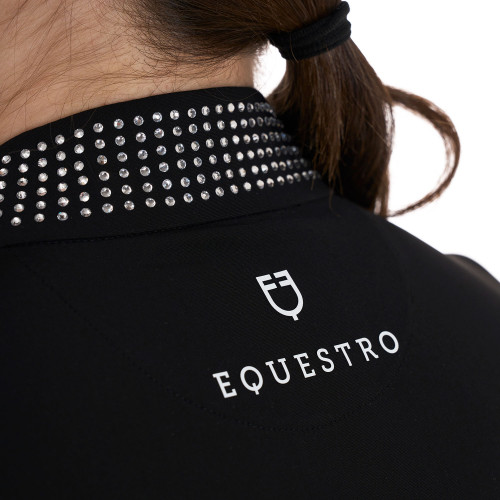 Tricou Polo De Antrenament Cu Strasuri Equestro 