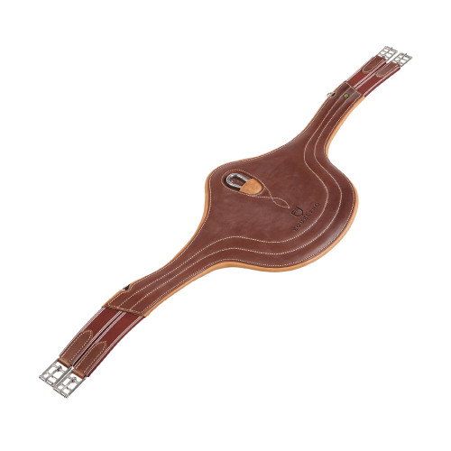 Chinga de sarituri din piele cu protectii Equestro 