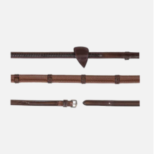 Darlogi din cauciuc 1/2 cu opritori din piele si finisaje impletite Dy'On