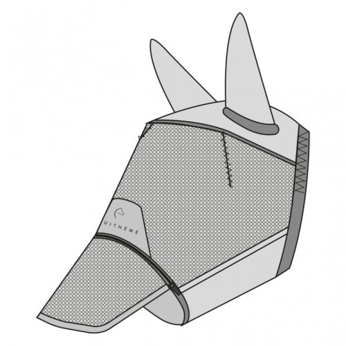 Masca Impotriva Mustelor SI Razelor Uv Cu Inchidere Cu Fermoar Equitheme 