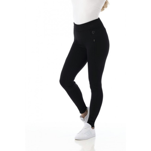 Pantaloni pentru echitatie pentru copii cu silicon complet EQUITHEME DOLOMYT PULL-ON 