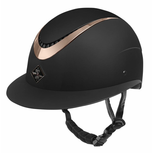 Casca De Protectie Pentru Echitatie Cu Vizor Polo  FP APOLEUS ROSEGOLD