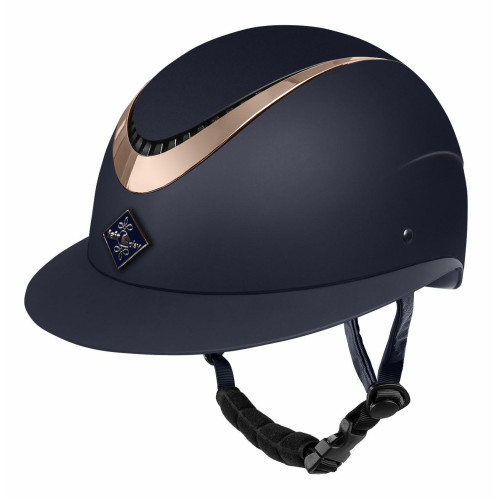 Casca De Protectie Pentru Echitatie Cu Vizor Polo  FP APOLEUS ROSEGOLD