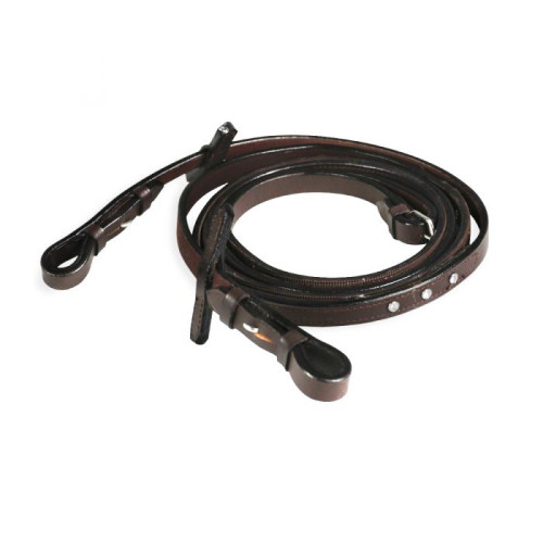 Darlogi din piele cu pietre Rubber 