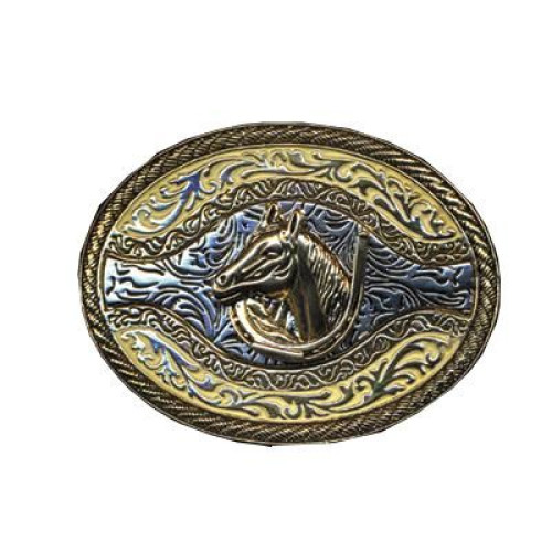 Horse Head Horseshoe Buckle