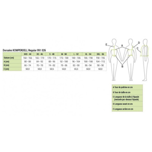 Vesta de protecte pentru spate Komperdell 