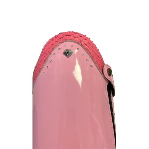 Cizme  Pentru Echitatie Din Piele Cu Bordura Din Piele De  Piton Editie Speciala Secchiari Boots  